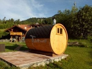 Sauna Rotonda Esterna A Botte, Lara E Nilo, Trento, Italia (3)