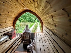 Igloo Sauna Met Aanhanger Kleedkamer En Harvia Oven (35)