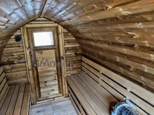 Igloo Sauna Met Aanhanger Kleedkamer En Harvia Oven (36)