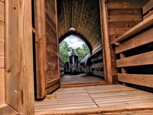 Igloo Sauna Met Aanhanger Kleedkamer En Harvia Oven (46)